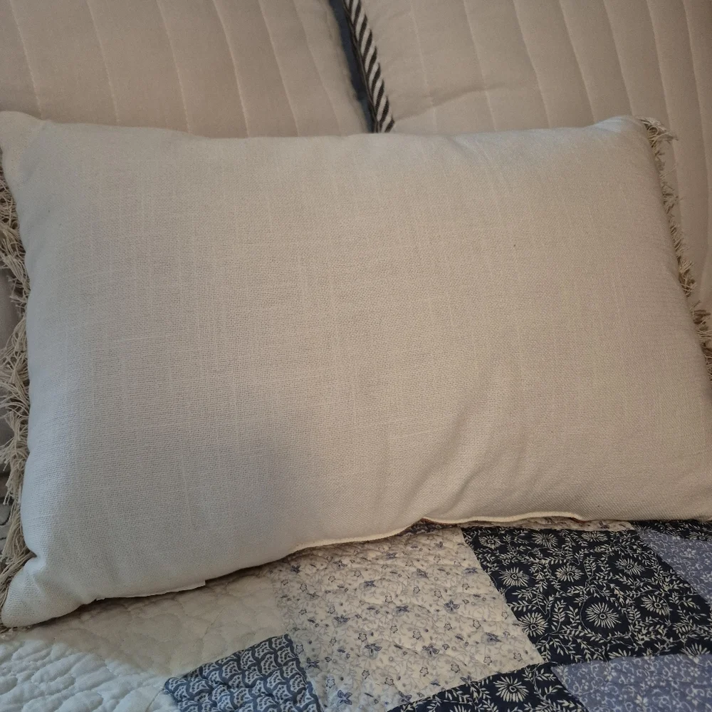 New Embroidered Pumkin Decortive Rectangle Throw Pillow